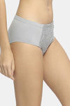 Soie High Rise Full Coverage Hipster Panty - Ash Grey — thumbnail 3